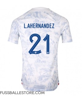 Günstige Frankreich Lucas Hernandez #21 Auswärtstrikot WM 2022 Kurzarm